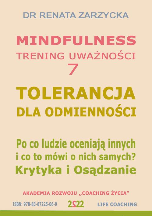 Audiobook mp3 Tolerancja dla - Dr Renata Zarzycka