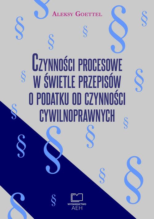 Ebook Czynności procesowe w - Aleksy Goettel