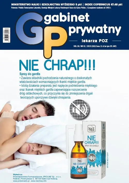 E-prasa Gabinet Prywatny 1/2019 - Praca zbiorowa