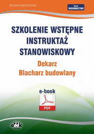 (pdf) Szkolenie wstępne Instruktaż stanowiskowy Dekarz. Blacharz
