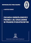 (pdf) Zasada określoności prawa i jej znaczenie w prawie podatkowym