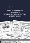 (pdf) Varia Musicologica do historii polskiej kultury muzycznej