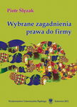 (pdf) Wybrane zagadnienia prawa do firmy