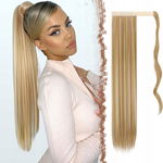 FESHFEN Kucyk Wrap-Around 28" - Złoty Blond & Rozjaśniony Blond