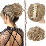 FESHFEN Spinka do Messy Bun - Kok z Klipsem, Mieszany Blond