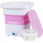 BAOSHISHAN Mini Pralka Składana 3 kg - Różowa, Ultradźwiękowa