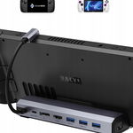 JSAUX 7-w-1 Stacja Dokująca do Steam Deck z HDMI 4K@60Hz i Gigabit Ethernet