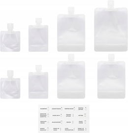 RIIEYOCA - 8 szt. podróżnych torebek na płyny i kosmetyki, przezroczyste