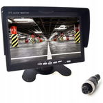 EKYLIN 7" Monitor samochodowy LCD z 2 wejściami i wtyczką lotniczą