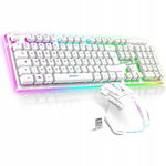 SPIRIT OF GAMER MK600 -Bezprzewodowy Zestaw RGB Klawiatura + Mysz AZERTY