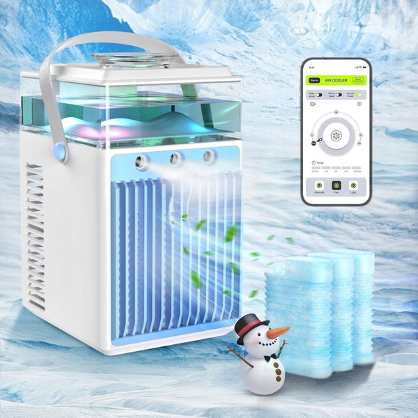 Tiptop Home Klimatyzator przenośny 800 ml, 4w1, USB-C, sterowanie aplikacją