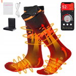 KEMIMOTO Podgrzewane skarpety akumulatorowe USB Li-ion, termiczne S 35-43