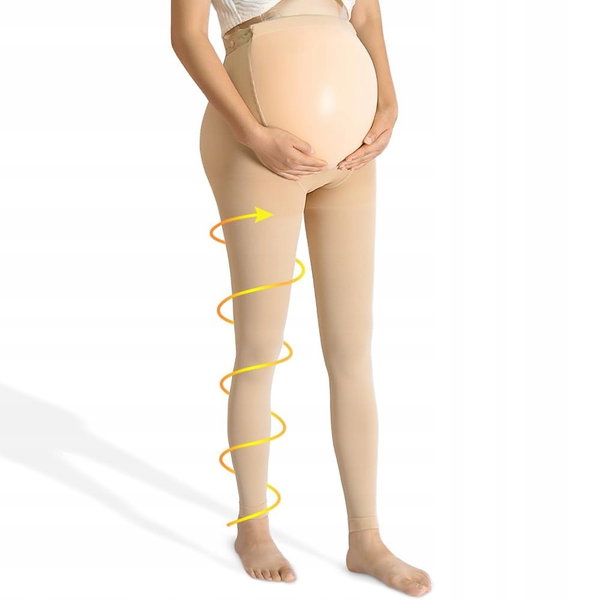 Beister Rajstopy Ciążowe Medyczne 20-30 mmHg Klasa 2 Komfort Premium S