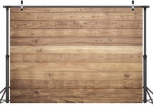 LYWYGG 8x8 ft Drewniane Tło Retro do Baby Shower i Sesji Zdjęciowych