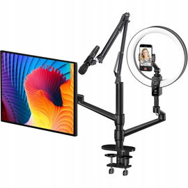 Zestaw Viozon 5w1 stojak do selfie, wideo i streamingu z lampą LED 12”