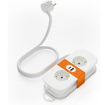 TESSAN Listwa zasilająca 4w1 2xAC 3680W USB-C 20W + USB-A 20W, 1,4 m