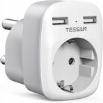 Adapter Podróżny TESSAN Republika Południowej Afryki z USB - Typ M