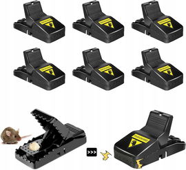 Onvavient 6x Pułapki Perkusyjne na Myszy Wielokrotnego Użytku