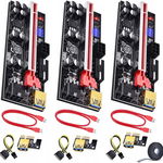 ELUTENG PCIe Riser 1x-16x 8 kondensatorów GPU Mining USB 3.0 SATA 6PIN