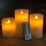 Flintronic 3PCS LED Świece bezpłomieniowe ze zdalnym sterowaniem i timerem