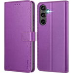 Ganbary Etui z Klapką do Samsung Galaxy S23 FE - Fioletowe
