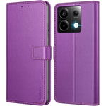 Ganbary Etui z Klapką do Xiaomi Redmi Note 13 Pro 5G - Fioletowe