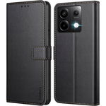 Ganbary Etui z Klapką do Xiaomi Redmi Note 13 Pro 5G / Poco X6 5G - Czarny
