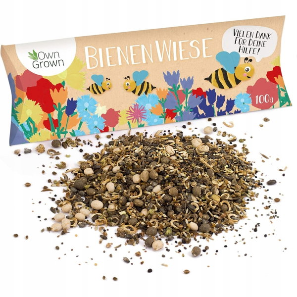 OwnGrown Premium - mieszanka nasion kwiatów miododajnych 100 g dla pszczół