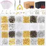 CHRORINE Zestaw 2940 akcesoriów do biżuterii DIY Kolczyki