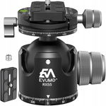 EVUMO Głowica kulowa 55 mm - Panorama 360°, 40 kg, CNC Heavy Duty
