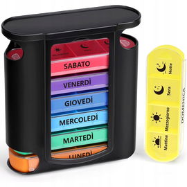 Opret włoski tygodniowy pojemnik na pigułki, 28 przegródek