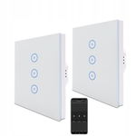 Zigbee 3.0 Przełącznik Światła 3 WEG Touch Switch, Alexa i Google Home