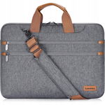 LONMEN Torba na Laptopa 17.3" Wodoszczelna z Paskiem na Ramię i Amortyzacją