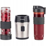 H.Koenig Smoothie Maker SMOO9 - mini blender 300 W, Czerwony