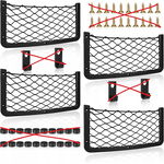 Einesin 4 x Siatka Samochodowa Organizer 36,5 x 18,5 cm