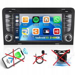 SIXTOP [2+64GB] Android 13 CarPlay Radio 7" do Audi A3 8P S3 RS3 GPS BT