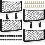 Einesin 4 x Siatka Samochodowa Organizer 36,5 x 18,5 cm ze Śrubami