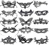 Mesee 15 koronkowych masek weneckich do maskarady i cosplay