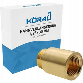 Przedłużka kranu mosiężna 1/2 cala x 30 mm, do wody pitnej