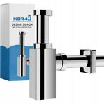 kor4u Syfon Premium Design 1 1/4" x 32 mm - Chromowany, Prostokątny