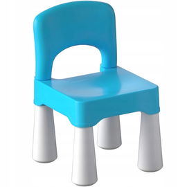 Burgkidz Plastikowe Krzesło Dla Dzieci Lekkie i Trwałe 2+ Niebieskie