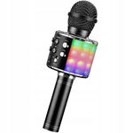 ShinePick Mikrofon Karaoke Bluetooth 4w1 - Głośnik, Zmiana Głosu, LED