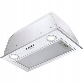 Hermitlux Okap kuchenny 52 cm / 750 m³/h / LED / Srebrny / Obieg i wyciąg