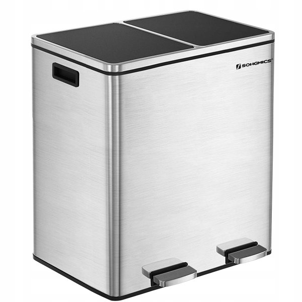 Kosz na śmieci Songmics 2x30L 2  komorowy