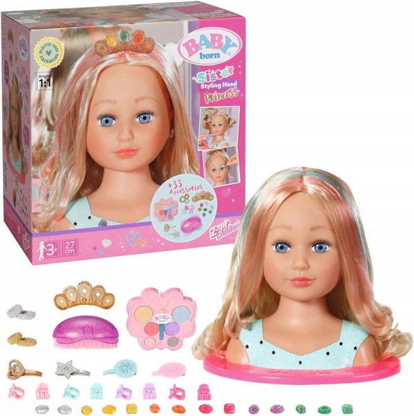 BABY Born Głowa Do Stylizacji Księżniczka ZAPF CREATION