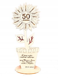 Kwiatek Imieniny 18 30 40 50 60 70 Urodziny Grawer