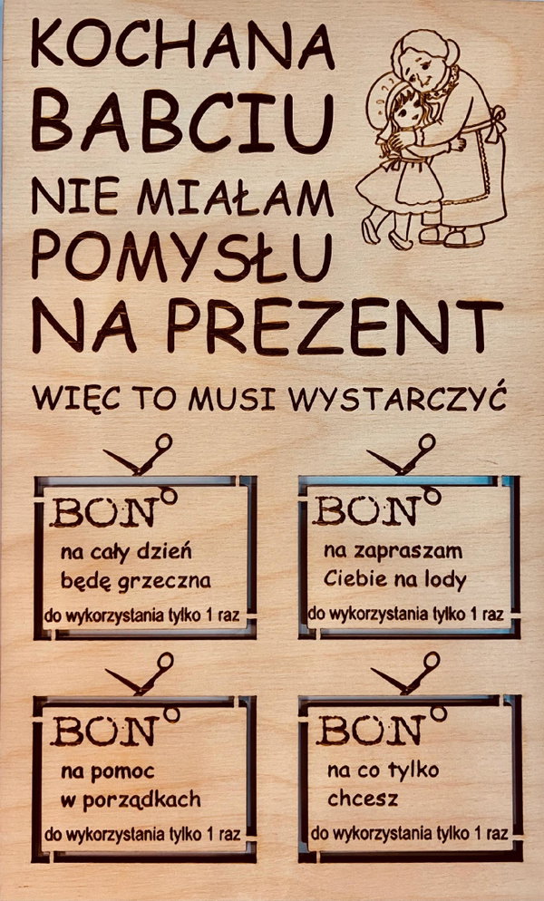 Dzień Babci, Dzień Dziadka Pomysł na prezent graw.