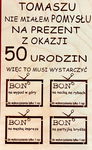 Pomysł na prezent 50 urodziny pięćdziesiątka graw.