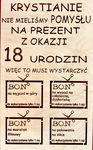 Pomysł na prezent 18 urodziny osiemnastka grawer