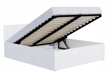 ŁÓŻKO PANAM STELŻ METALOWY POJEMNIK 120X200 BIAŁE